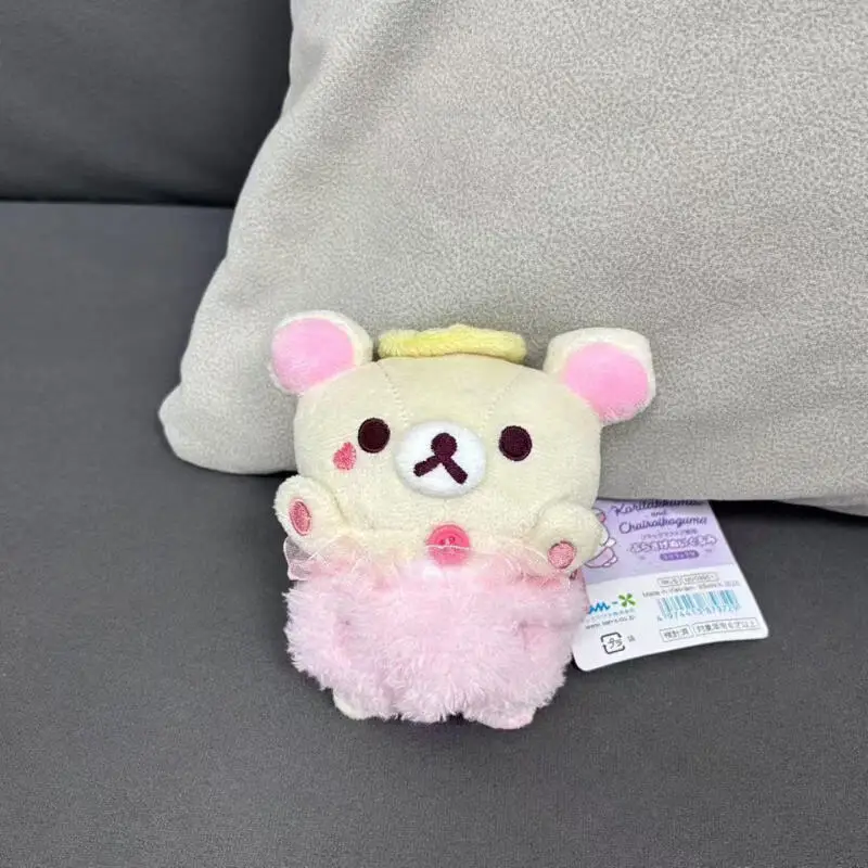 Kawaii Halloween Little Devil Rilakkuma White Bear Strawberry Pink Rabbit Lovely Plush Doll Small Pendant Cute Toy Keychain Gift