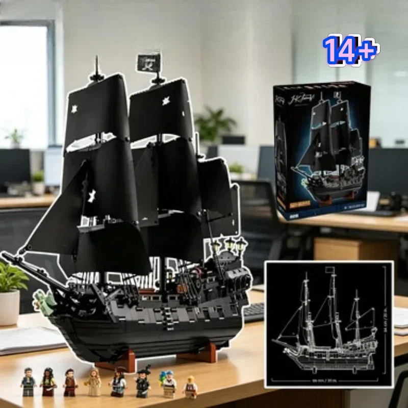 

Bandai Instant 10365 Classic Pirate Ship Building Bricks Premium Design Collection Birthday Gifts compatible with LEGO bricks
