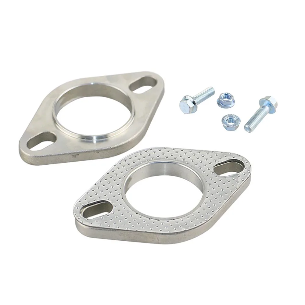 1SET Stainless Steel Muffler Flange 2'' 2.5'' 3'' car exhaust flange Universal pipe connection