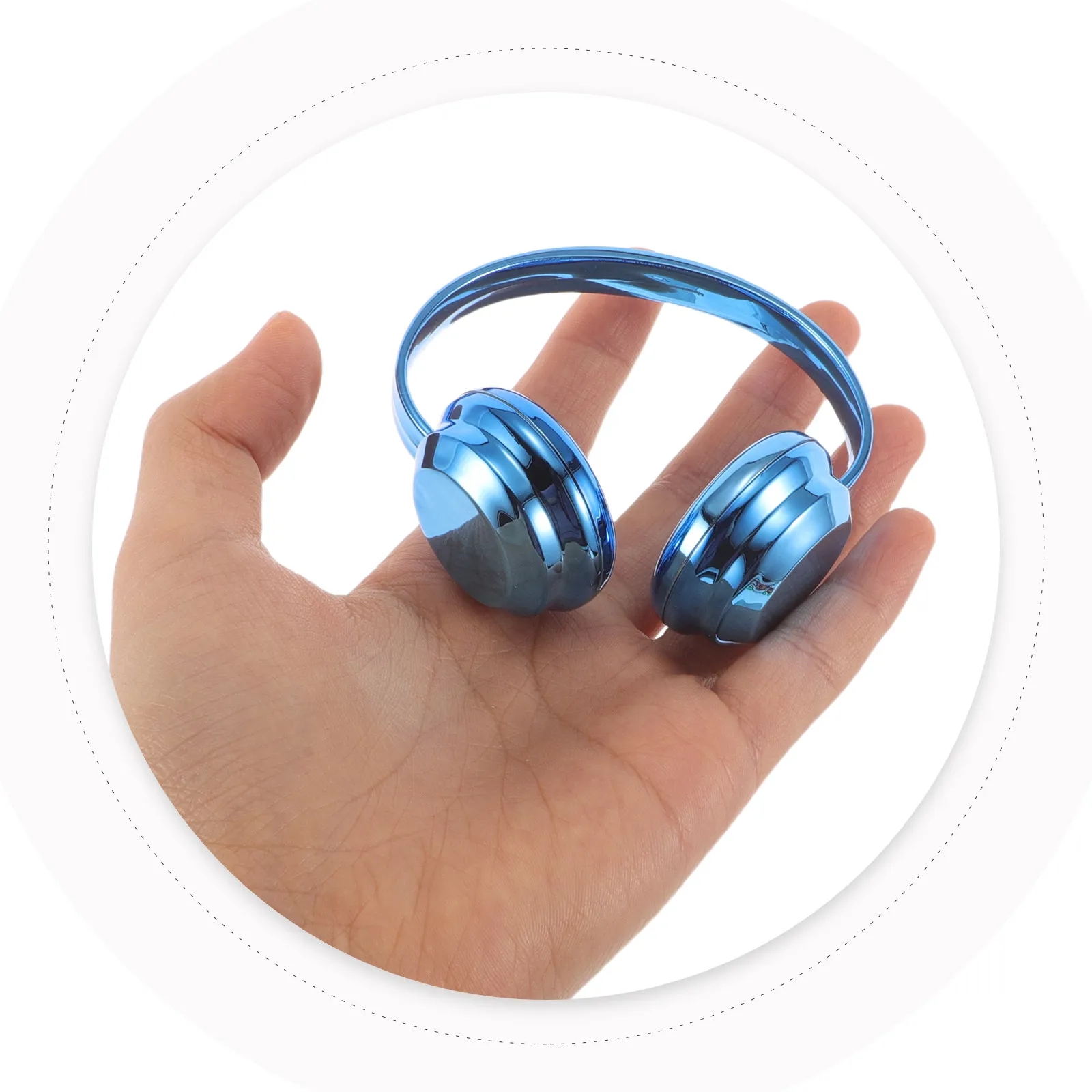 

Набор из 6 миниатюрных наушников с высокой степенью имитации, гальваническим покрытием и стабильным цветом, аксессуары для кукольного домика 17 см, украшение для кукол.