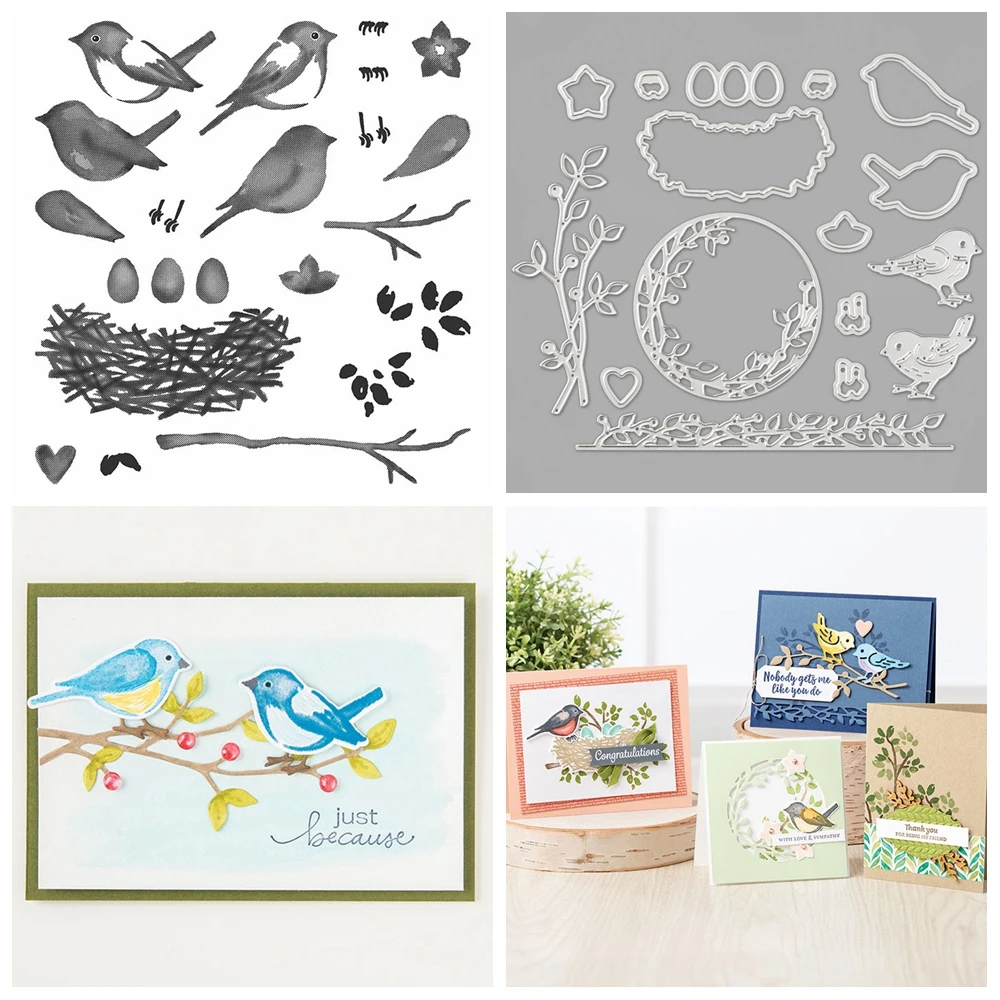 Schöne Welt, so sehr glücklich, Bündel, transparente Stempel und Metall-Stanzformen für DIY-Bastelarbeiten, Karten, Scrapbooking, Dekoration – Detail 3