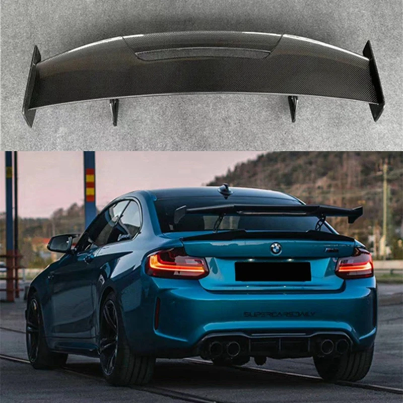 For BMW F22 M2 F32 F36 F82 F80 M3 M4 M5 M6 E90 E92 E93 G20 G30 MAD Style Carbon Fiber/ Forged carbon Rear Spoiler