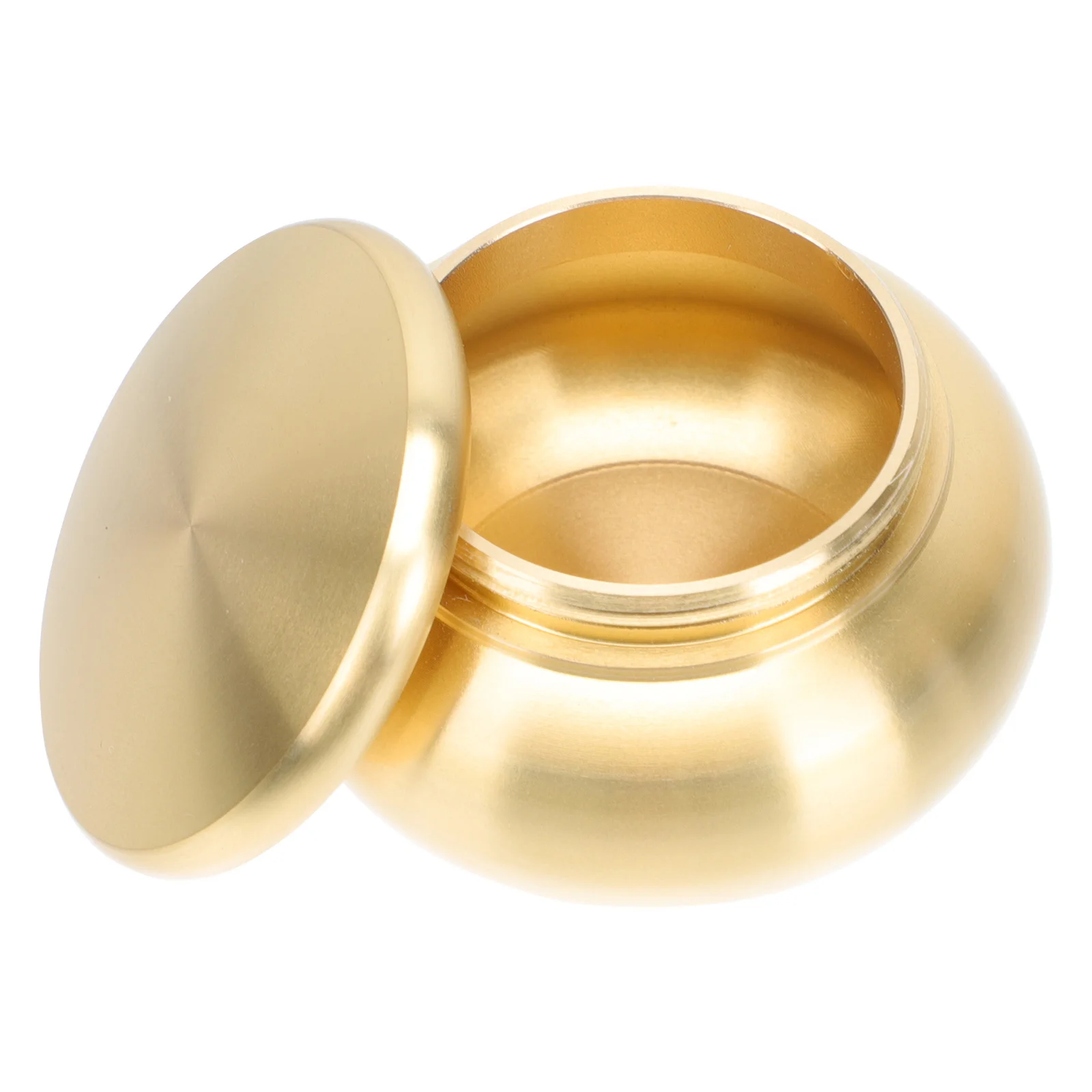 

1Pcs Copper Storage Tank Incense Powder Pot Desktop Decor Airtight Container Tea Fragrance Material Holder Incense Powder Jar