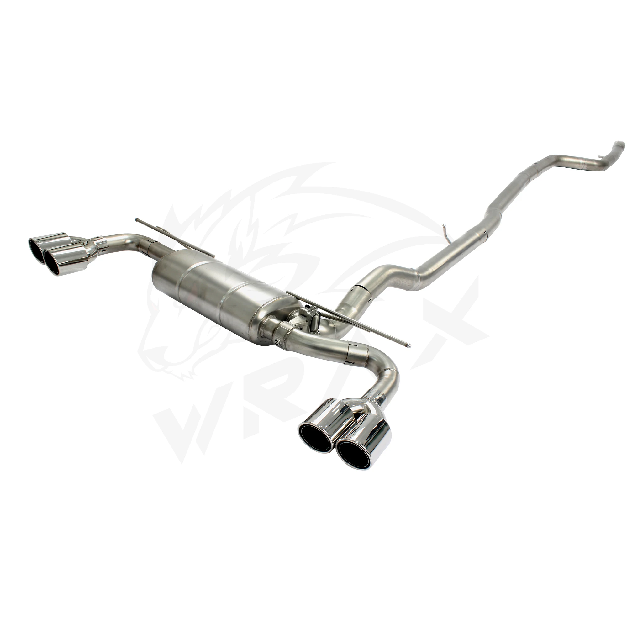 أنابيب كاتم صوت أداء نظام عادم Catback من الفولاذ المقاوم للصدأ 304 لسيارة BMW 5 Series G38 مع صمام