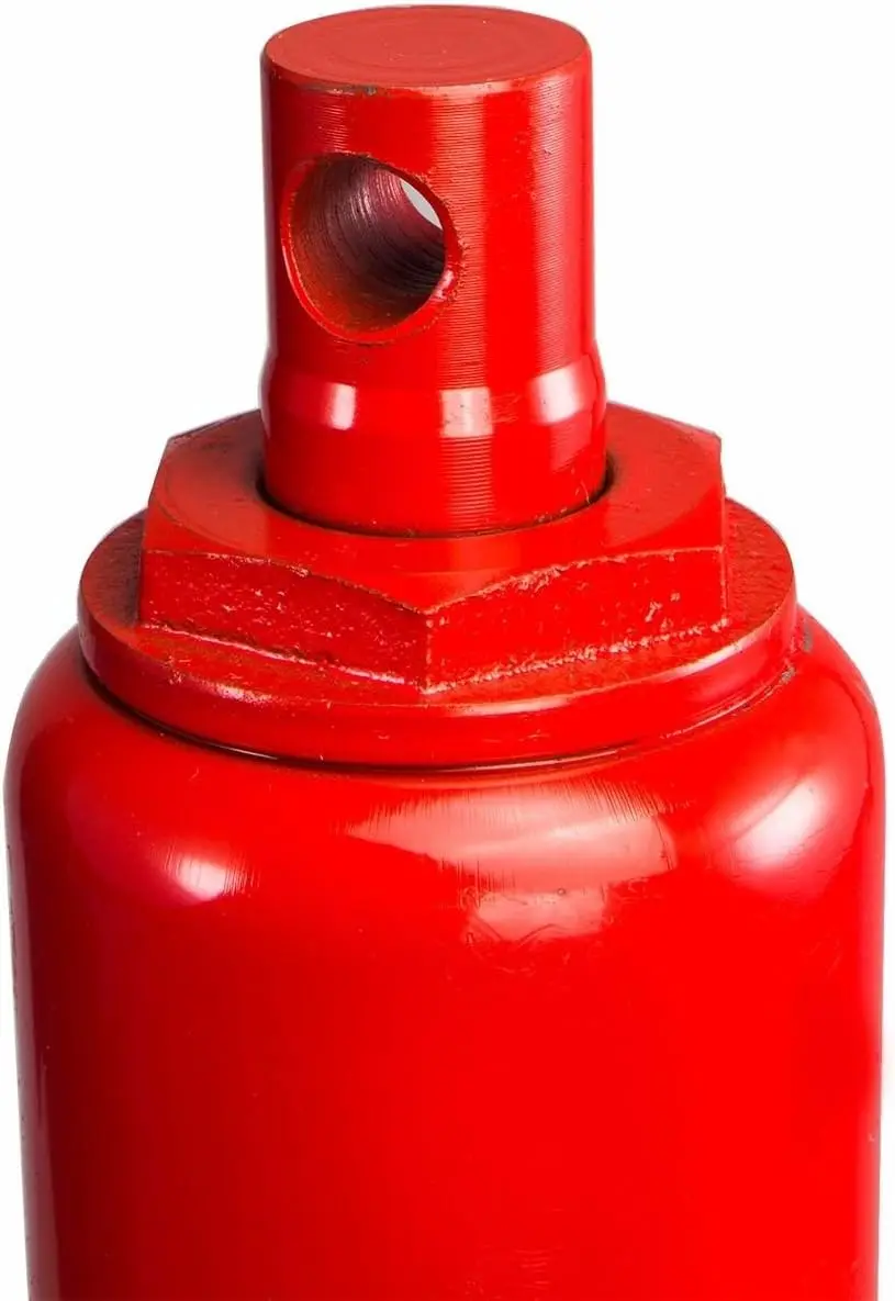 Martinetto idraulico da 8 tonnellate per sollevatore motore e gru di negozi, colore rosso, sollevamento regolabile