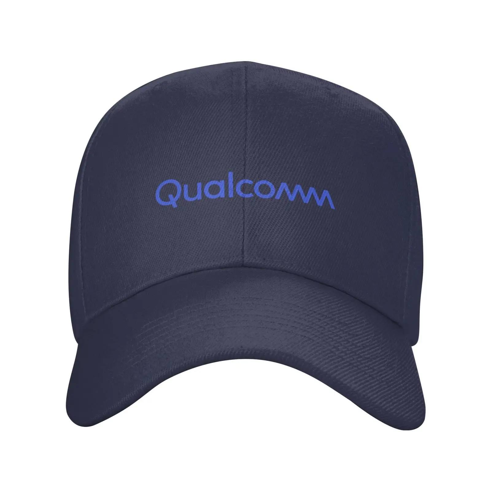 Gorra vaquera de calidad con logotipo de Qualcomm, gorro de béisbol tejido