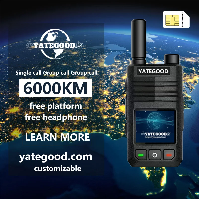 

YATEGOOD G6088 Walkie Talkie No distance limit Intercom Long standby Portable More than 5000KM 4G 5G