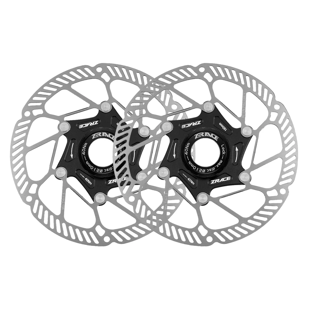 AliExpress ZRACE 2PCS Center Lock Brake Disc Bicycle 160mm Disc Rotor for MTB Road Bike Parts Al Alloy 1.87mm Thickness with Wear Indicator