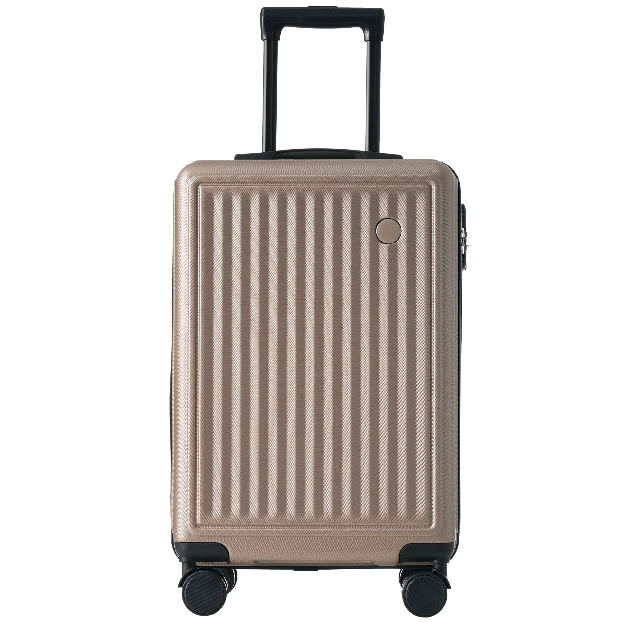 VSOGA Hard Shell Suitcase suitcase hand luggage 4 Rolls ABS Material TSA Custom Lock 36*23*56 cm Gold