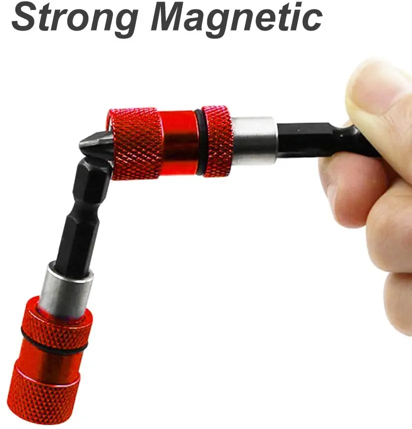 1/4 Inch Hex Shank Quick Release Screwdriver Magnetic Bit Holder with Adjustable Collar Extension Bar 60mm 100mm 150mm