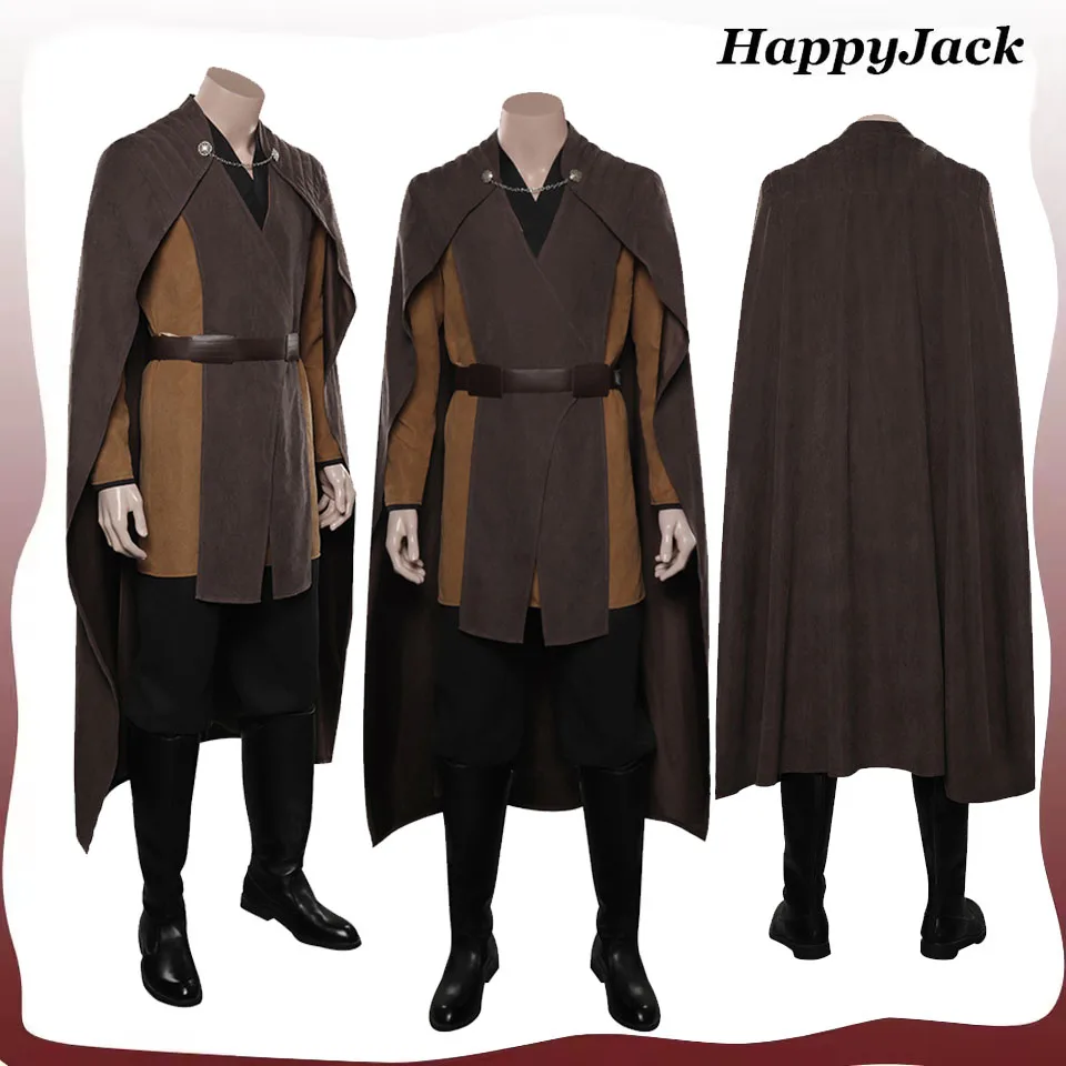 

Костюм для косплея Графа Dooku, костюм для космической биты, для взрослых и мужчин, рыцарь, маскировочный плащ, топ, брюки, пояс, карнавальный костюм на Хэллоуин