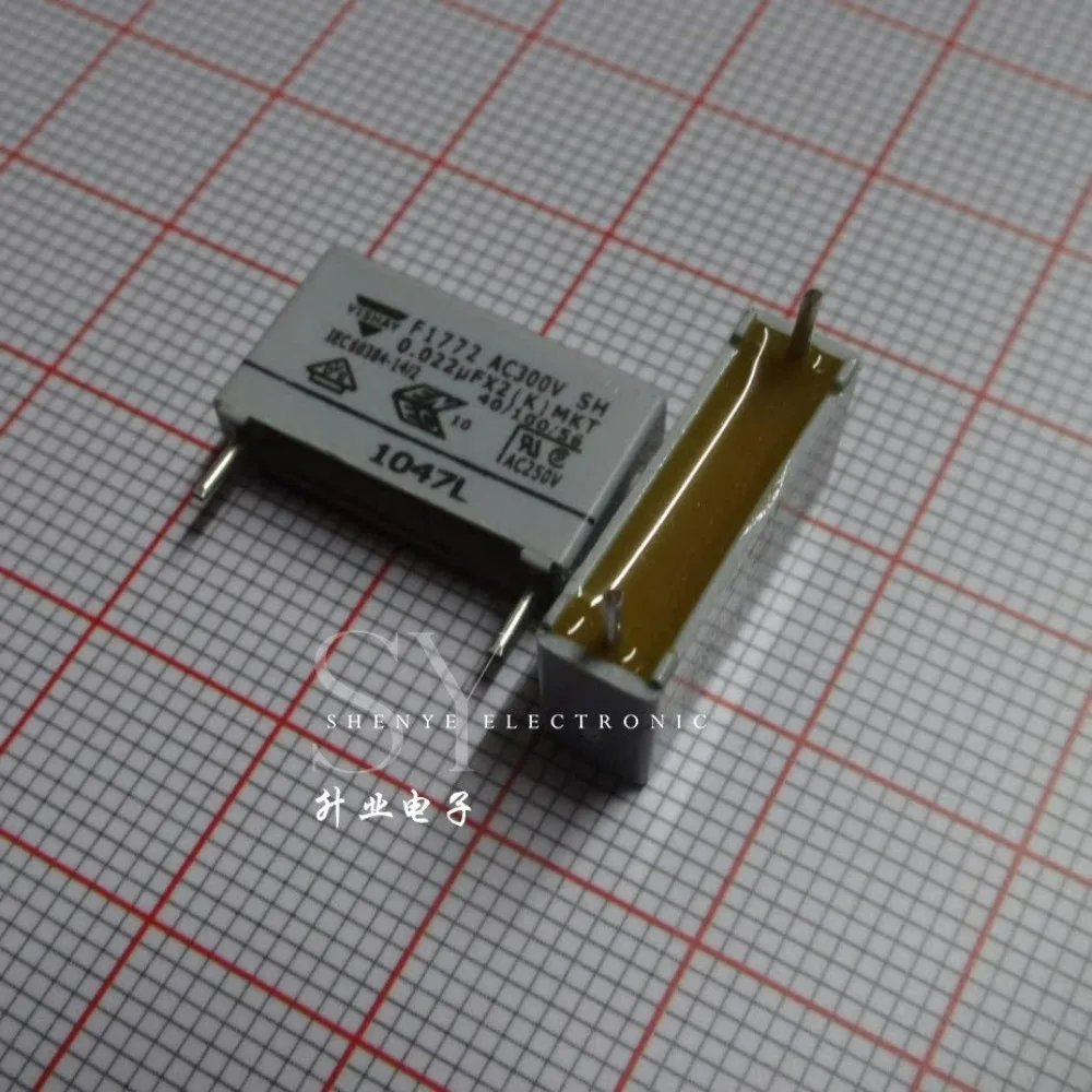 

10pcs/lot F1772 0.022uf/300vAC 22nf 223 Brand New 15mm Film Capacitor F17723223004