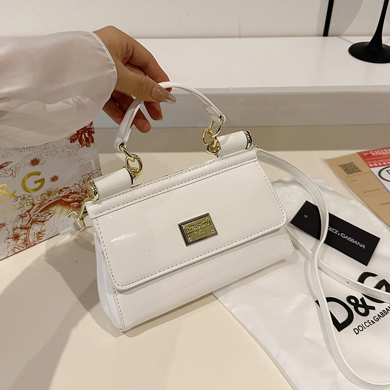 Klassiek design PU-leren damesschoudertas met ketting, dameshandtas, elegante casual crossbodytas voor op reis