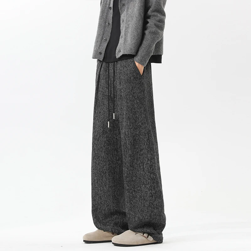 

LAPPSTER Korean Fashions Baggy Sweatpants Men Black Casual Loose Wide Leg Pants Oversize Japenese Harajuku Menswear Clothing