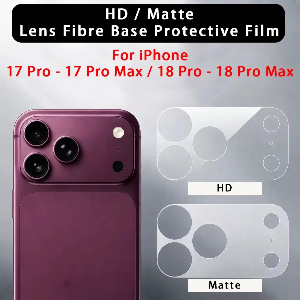 2PCS Linsenschutzfolie für iPhone 18 Pro Max 17 Pro 17 Air, vollständige Abdeckung, kratzfest, matt, Rückkamera-Schutzfolie