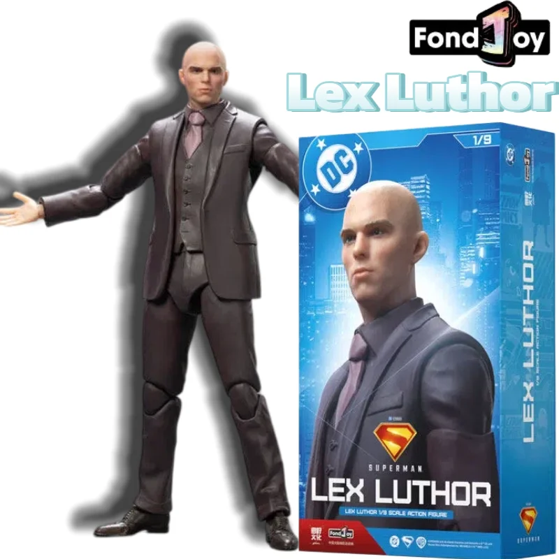 Genuine Fondjoy DC Lex Luthor 1/9 Scale Action Figure Movable Joints Model With Extra Hands Base Collectible Villain Toys Gifts