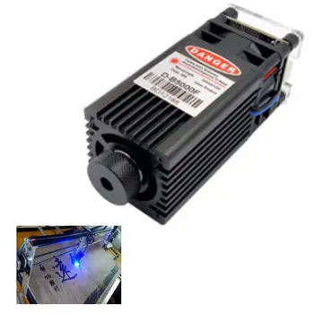 遠近両用レーザーダイオード,445nm,450nm,5W,ttl,彫刻ドット,レーザーヘッド,dc12v