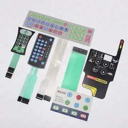 Factory Membrane Switch Overlays Membrane Switches With Metal Dome Membrane Switch Keypad LED Membrane Switch 3M 467MP backing