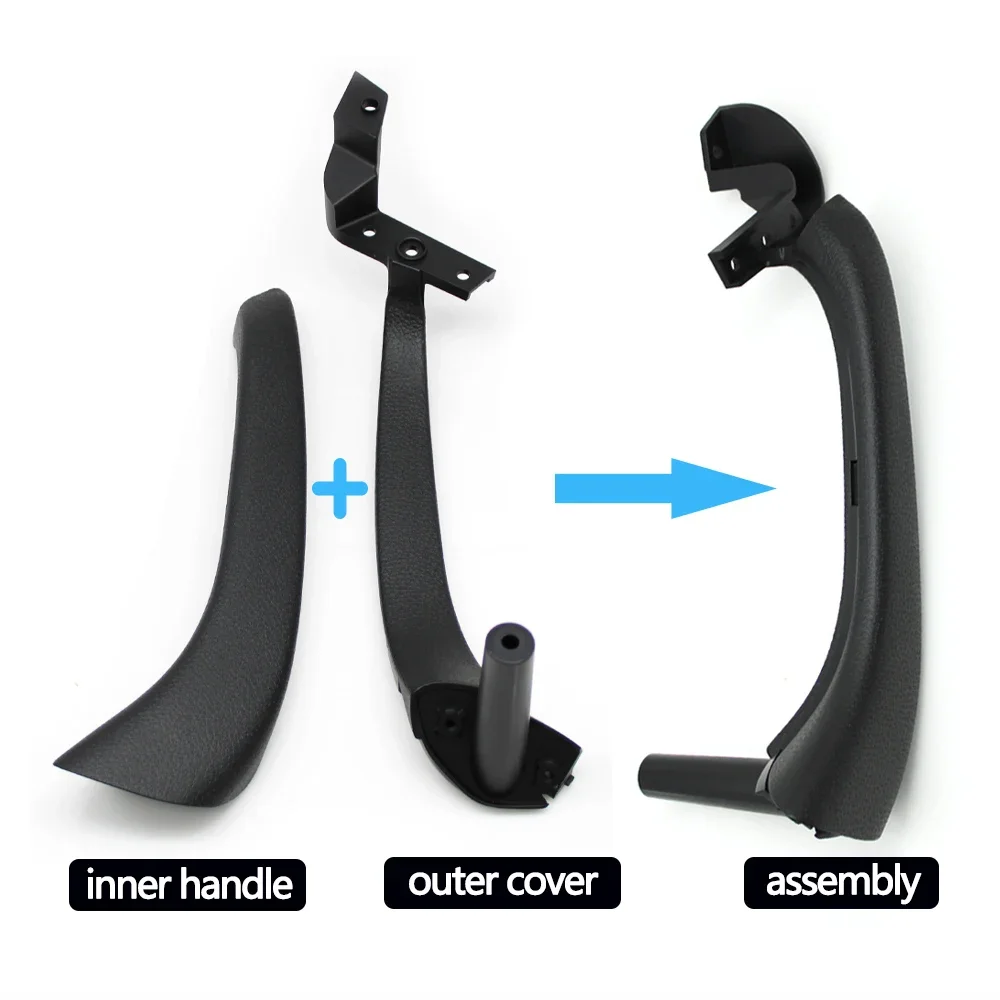 Complete 2PCS Car Front Rear Left Right Door Inside Grab Pull Handle Cover Trim For Mercedes Benz S Class W220 1998-2003