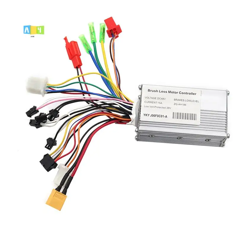 

Контроллер A04E-48V + счетчик пробега ZQ-100 с регулируемой скоростью ключа, счетчик электрического скутера, 6-контактный дисплей, детали для электрического скутера