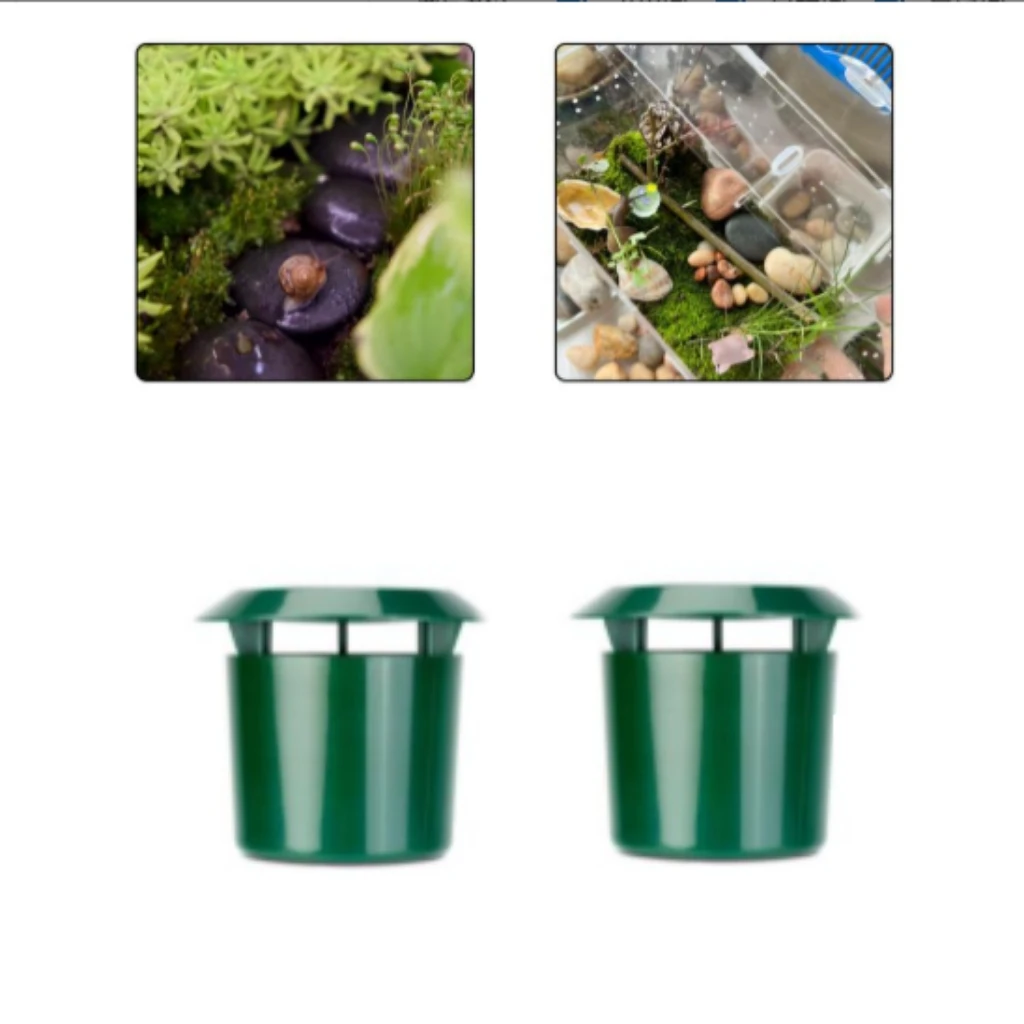 2pcs Reusable Plastic Snail Traps for Garden Farm and Botany Use to Protect Plants by Capturing Snails and Slugs Efficiently