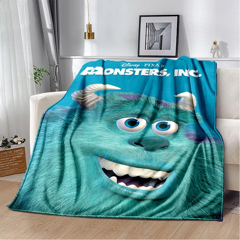 2025 New Monsters,Inc Mike James P Cartoon Disney Gift Soft Flannel Blanket,Throw Blanket for Beds Sofa Home Bedroom Kids Cover