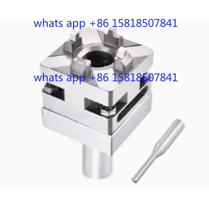 56mm Precision CNC Carving Small Copper Male Manual Chuck Square Electrode Holder for EDM Spark Machines ER Interface