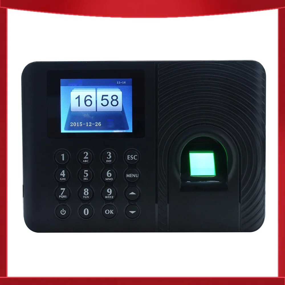 Fingerprint Attendance Machine Smart 2.4in TFT LCD Fingerprint Time Clock for School Office