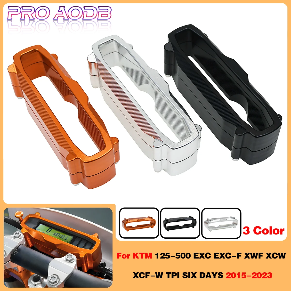 For KTM EXC EXC-F XC-W XCF-W TPI SIX DAYS 250 300 350 450 2015-2023 Speedometer Speedo Odometer Protector Guard Cover CNC Parts