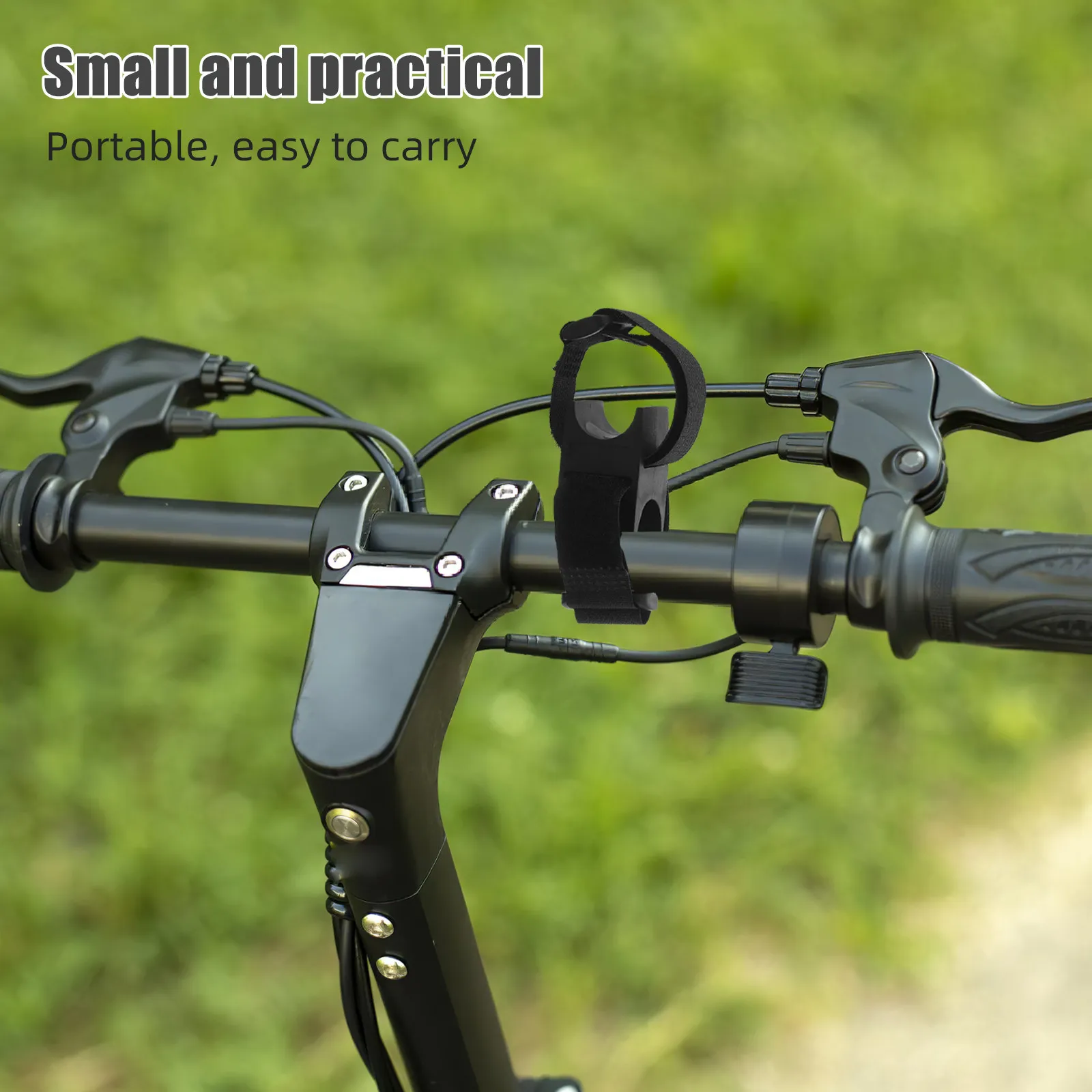 2Pcs Cycling Flashlight Holder Bike Light Mount Adjustable Clamp Strap for 22Mm Handlebars Road Mountain Bike Light Bracket