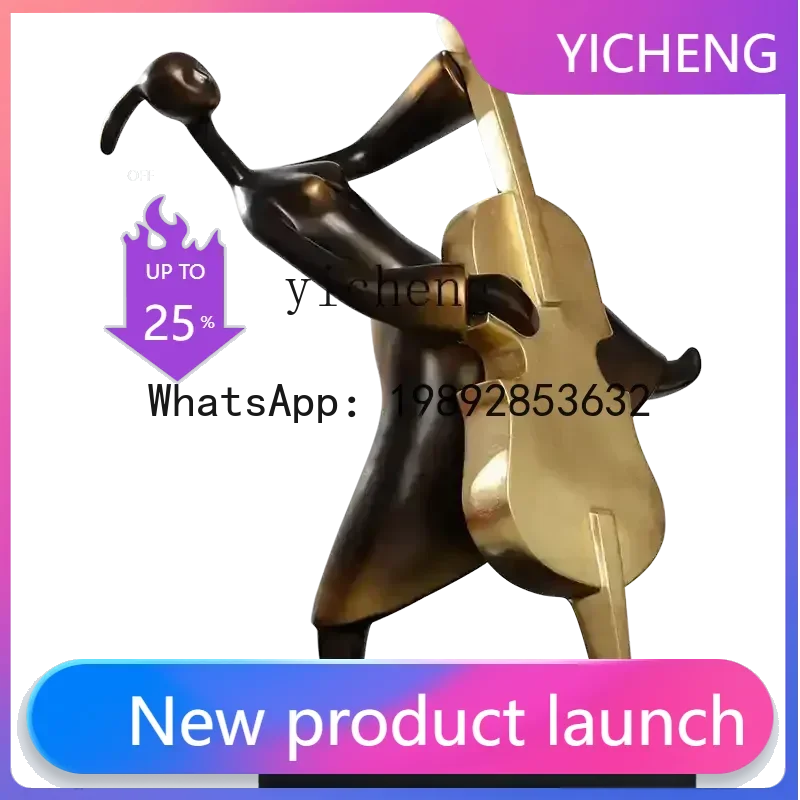 T4  hotel lobby lady ornament welcome figure sculpture large floor-to-ceiling sales office entrance aisle decorative artwork