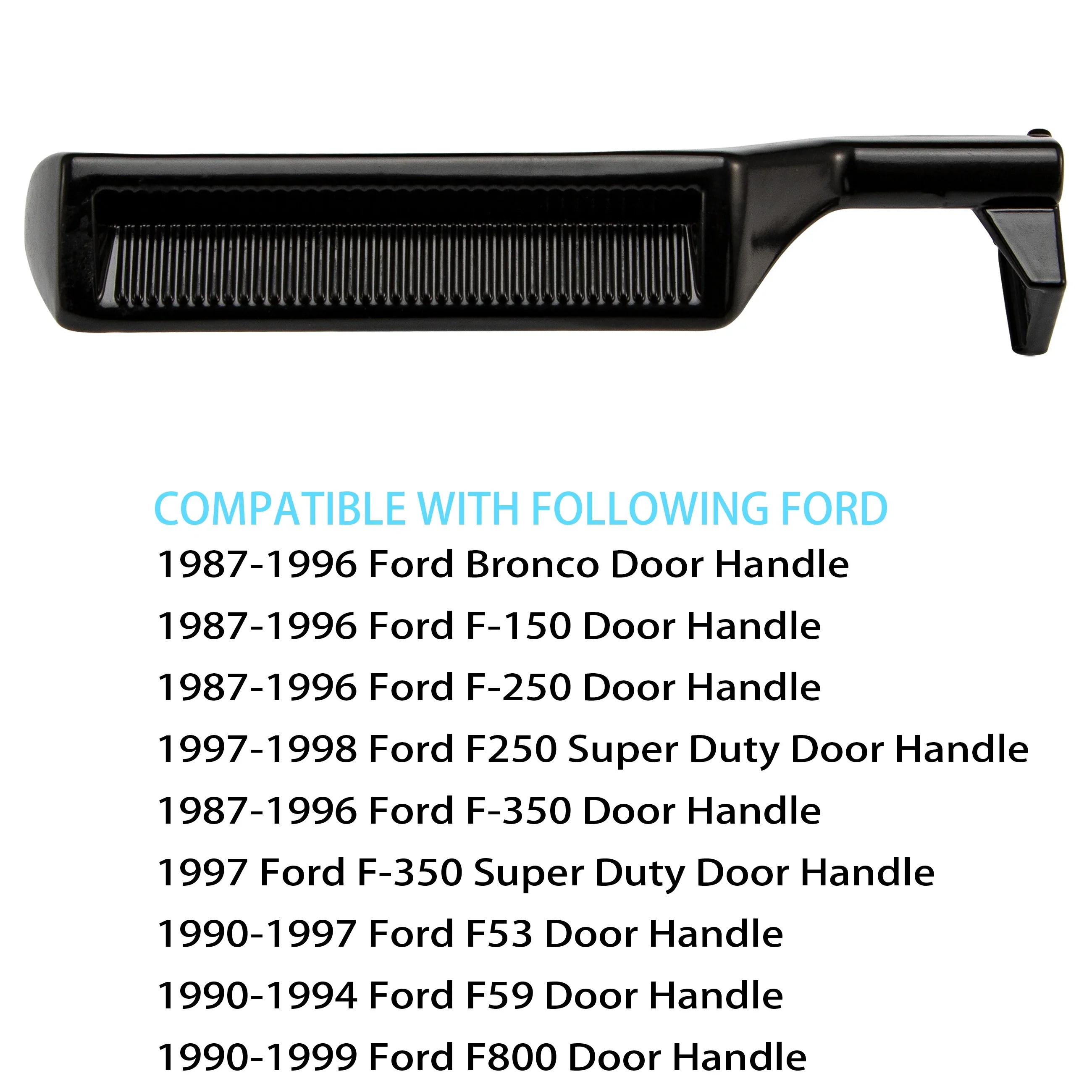 1 Pair Left&Right Side Door Handle Metal Inner Driver Side For FORD F-100 F-150 F-250 F-350 F-800 F53 F59 LOBO