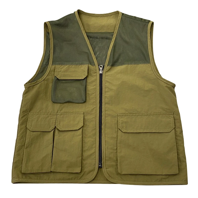 Tide brand children's vests 2023 spring and summer adolescent boys and girls function vests tide cool vest mesh surface breathab