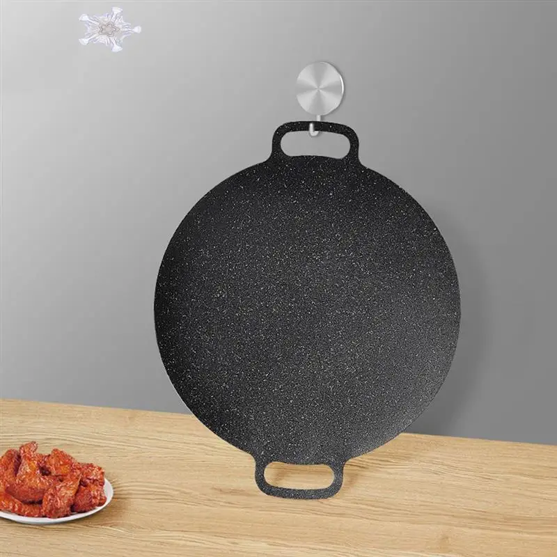 

38Cm Outdoor Camping Grill Plate Korean Barbecue Plate Barbecue Meat Pot Barbecue Plate Frying Plate