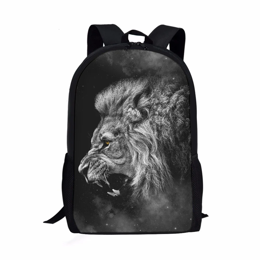 

Ferocious lion wolf dog animal print schoolbag children's schoolbag birthday gift