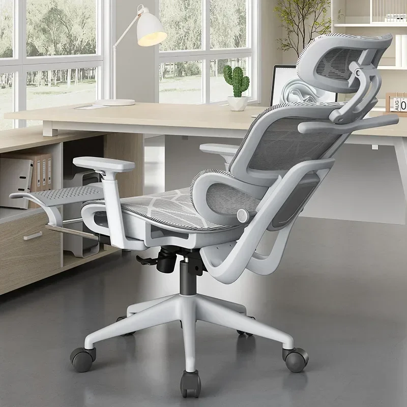 Silla de oficina ergonómica ejecutiva de malla, moderna, cómoda y elegante, diseño de sillas de escritorio de lujo, ruedas de mesa