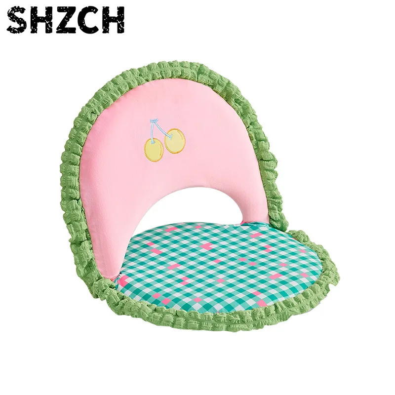 1 unidad de sofá tatami de encaje estilo dopamine, cojín de asiento individual para dormitorio o ventana, silla tatami ajustable