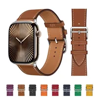 Leather Strap for Apple Watch Band 44mm 49mm 45mm 46mm 42mm 40mm 41mm Sport Bracelet correa IWatch Series Ultra 10-9-8-7-6-5-SE