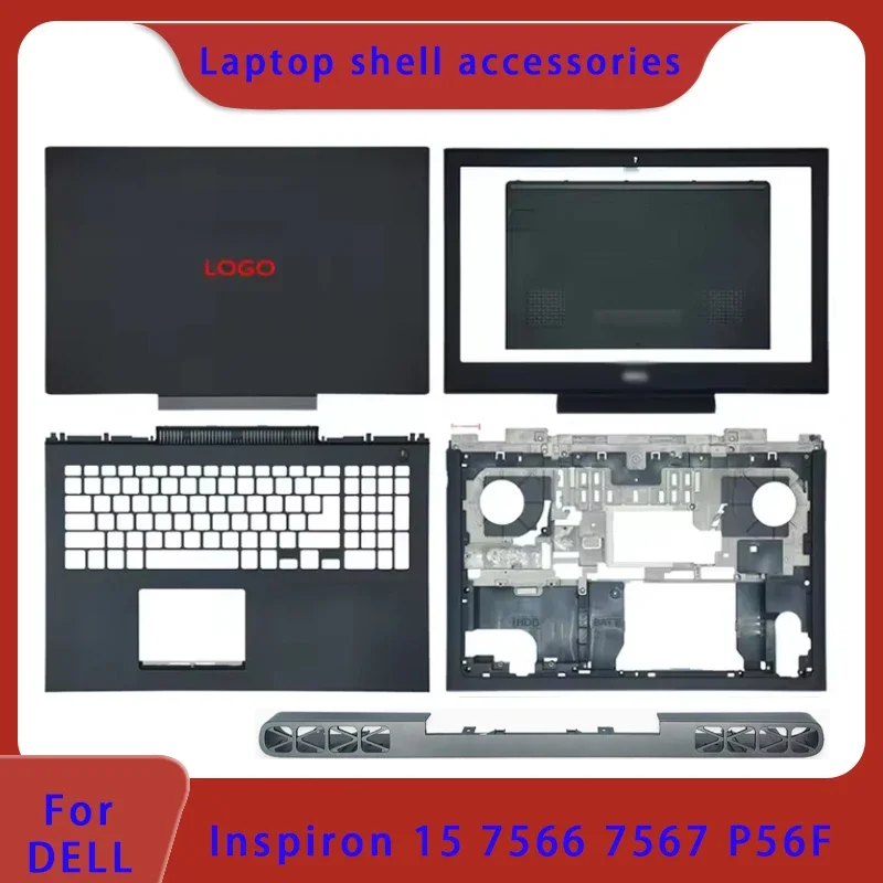

Новинка 95% для игрового чехла Inspiron 7566 7567, рамка ЖК-экрана для ноутбука, задняя панель, подставка для рук, нижняя крышка, воздуховыпускное отверстие