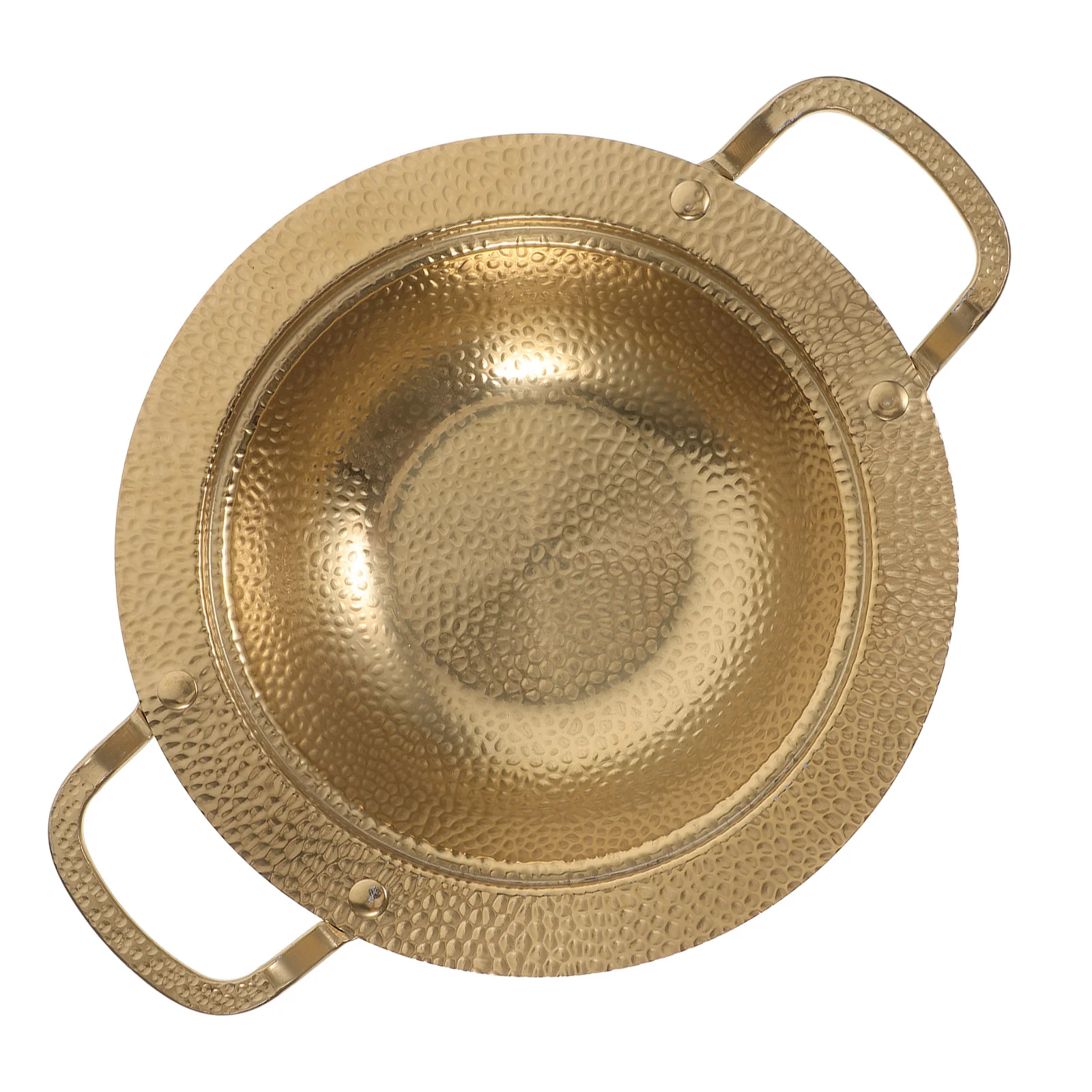 

Stainless Steel Dry Pot Dual Handle Wok Korean Noodle Soup Cooking Pot Resistant High Temperature Easy Cleaning Home Restaurant