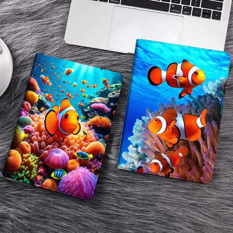 

Ocean Anime Fish Design For iPad Pro Air 5th 6th 7th 13 M3 M4 M5 12.9 13.3 inch 2017 2022 2024 2025 Tablet Case