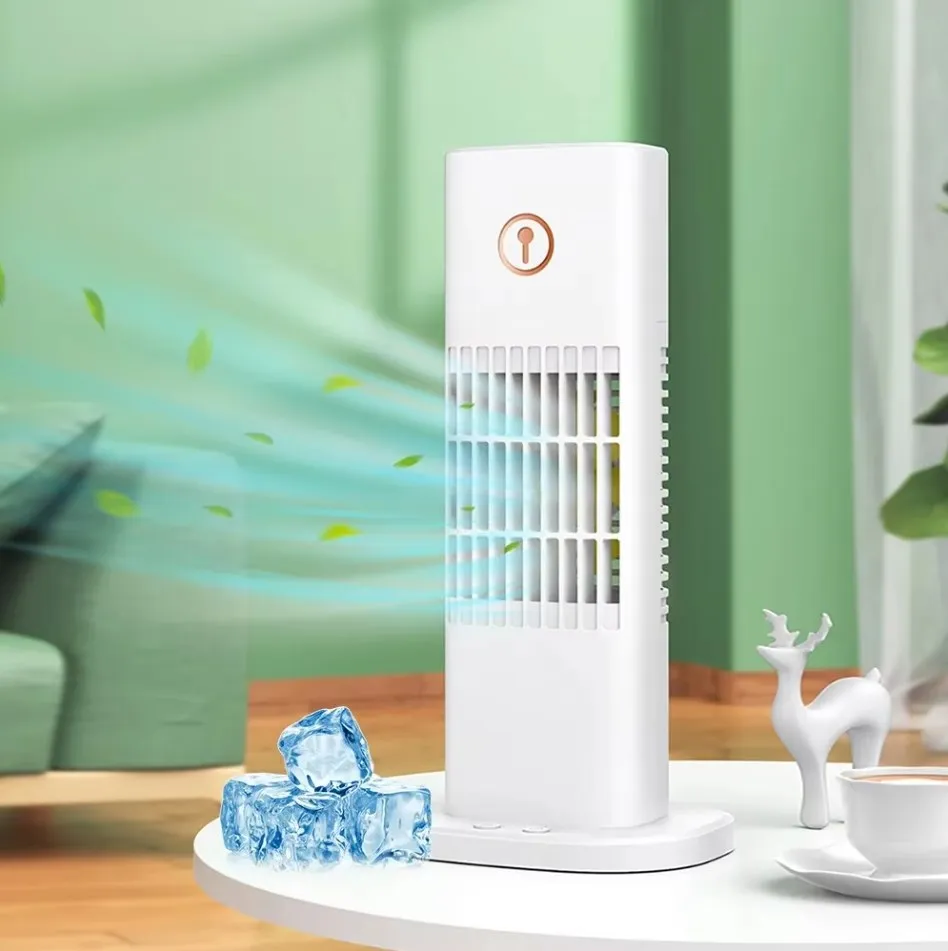 

Portable Mini Air Conditioner Fan USB Plug Air Cooling Humidifier Fan Water Spray Mist Desktop Type For Home Room