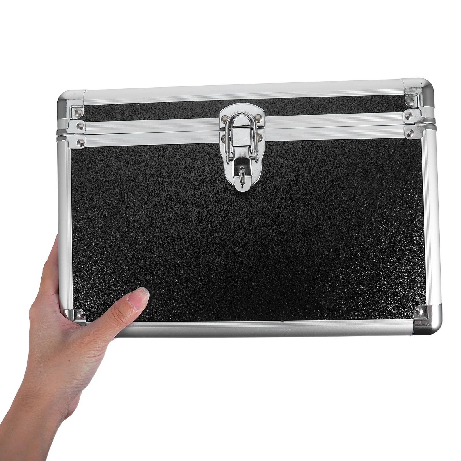 

Aluminum Alloy Tool Box Portable Metal Storage Case For Engineers Electricians Technicians Lightweight Durable Impact