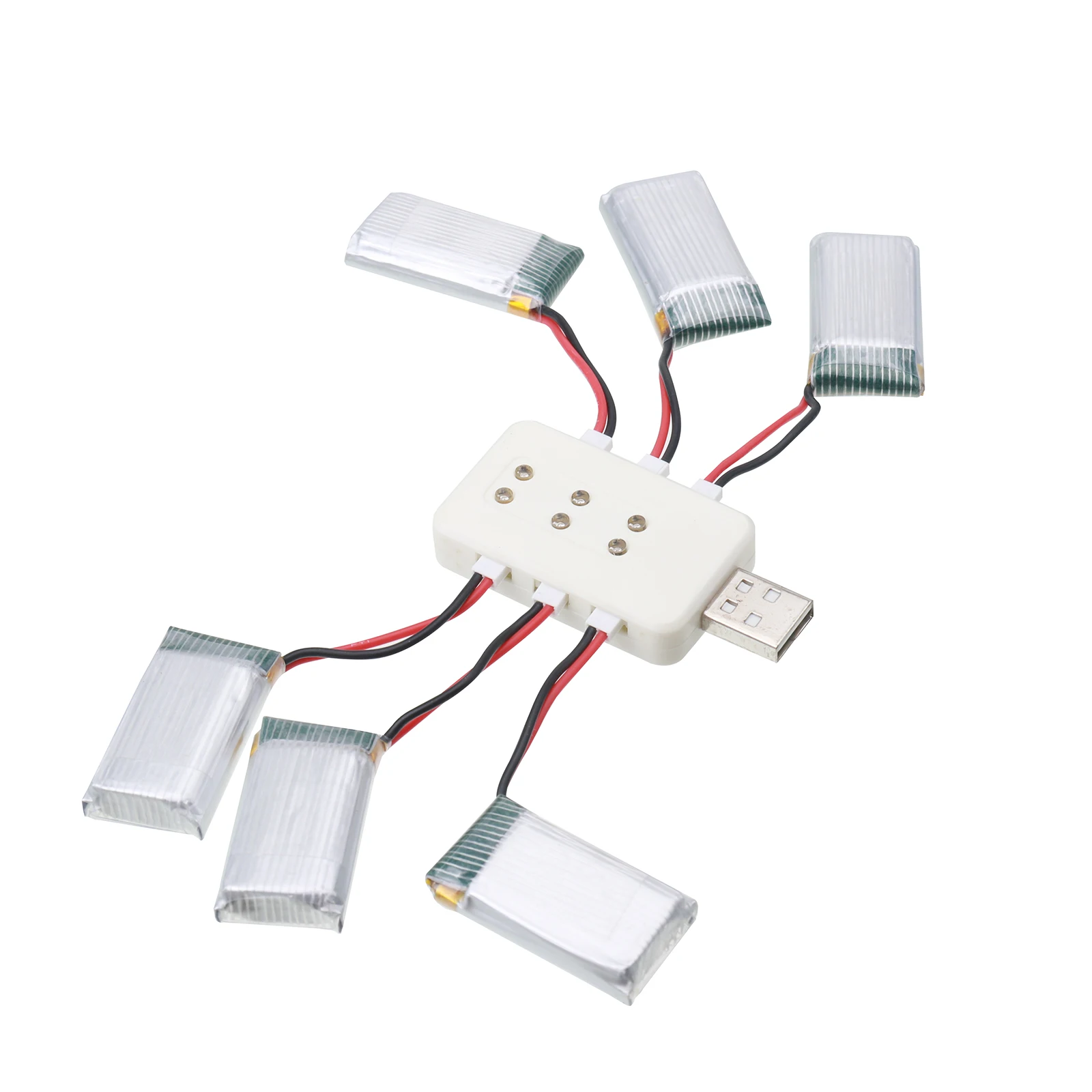 3,7 В, 260 мАч, литий-полимерные аккумуляторы/зарядное устройство USB для H8 Mini H48 H8 Mini RC Quadcopter, аксессуары, вертолет, дрон, игрушки, детали аккумулятора