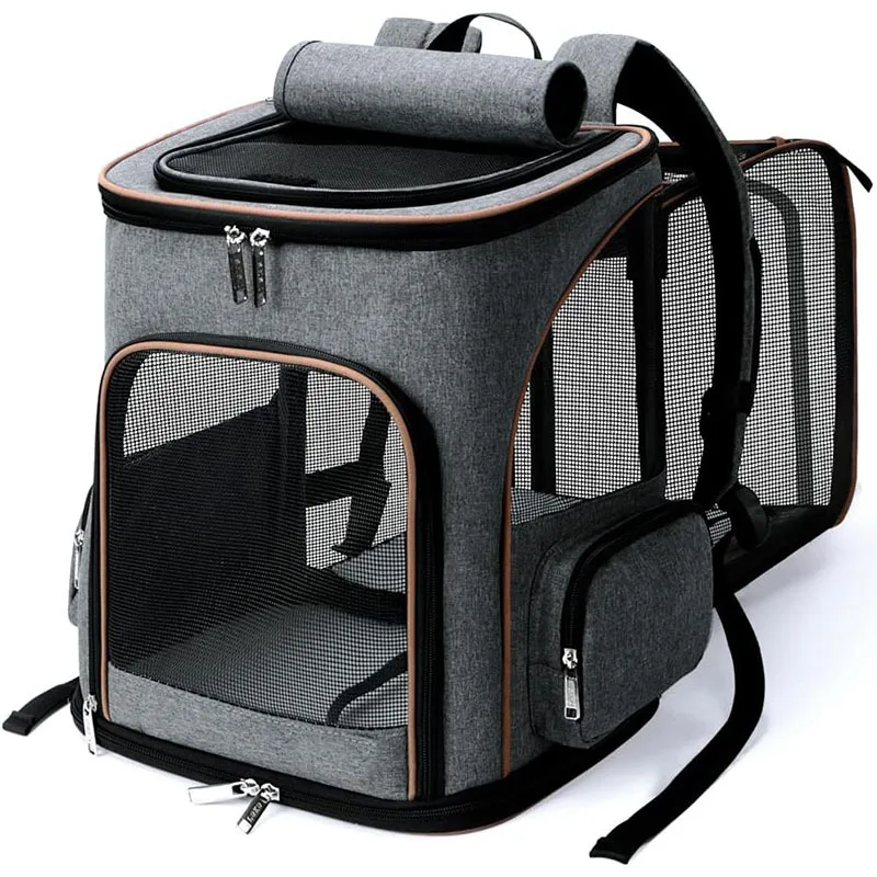 

New cat backpack dog bag outcrop backpack large capacity pet bag outdoor folding pet supplies