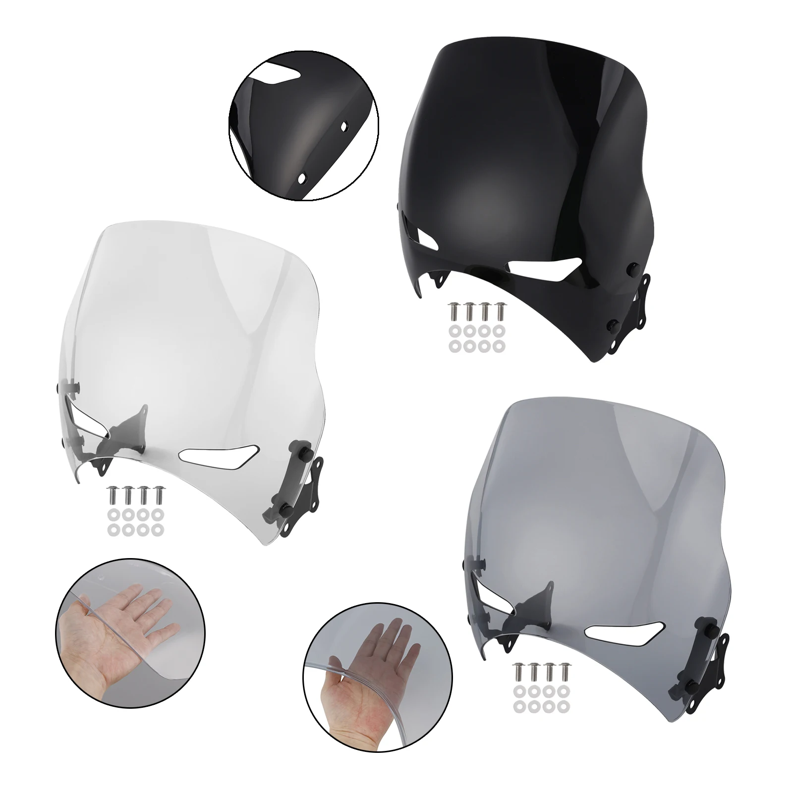 

Topteng Windshield WindScreen fit for HONDA CB400 SUPER FOUR 19-22 CB1300 SUPER FOUR 25