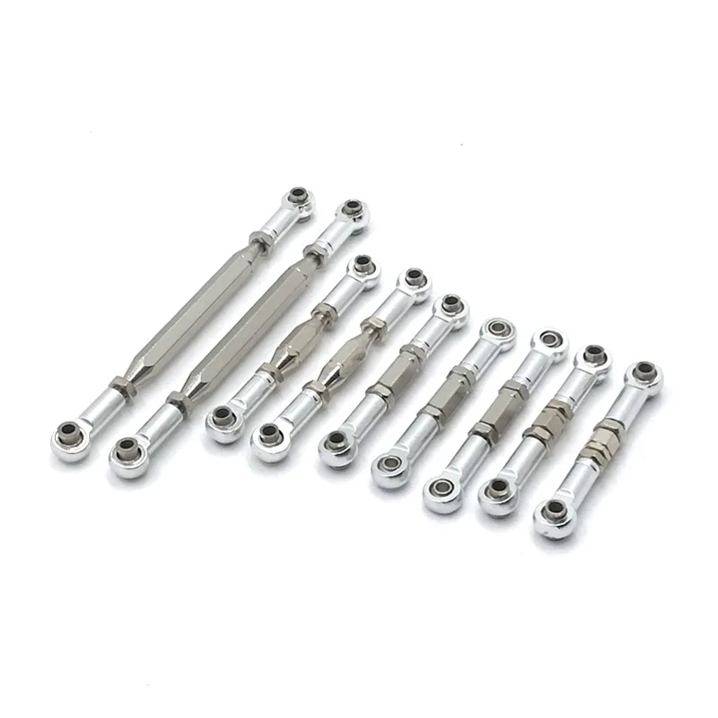 For WLtoys 1/12 12423 12427 12428 12429 FY RC Car Metal Adjustable Pull Rod Upgrade Steering Linkage Assembly