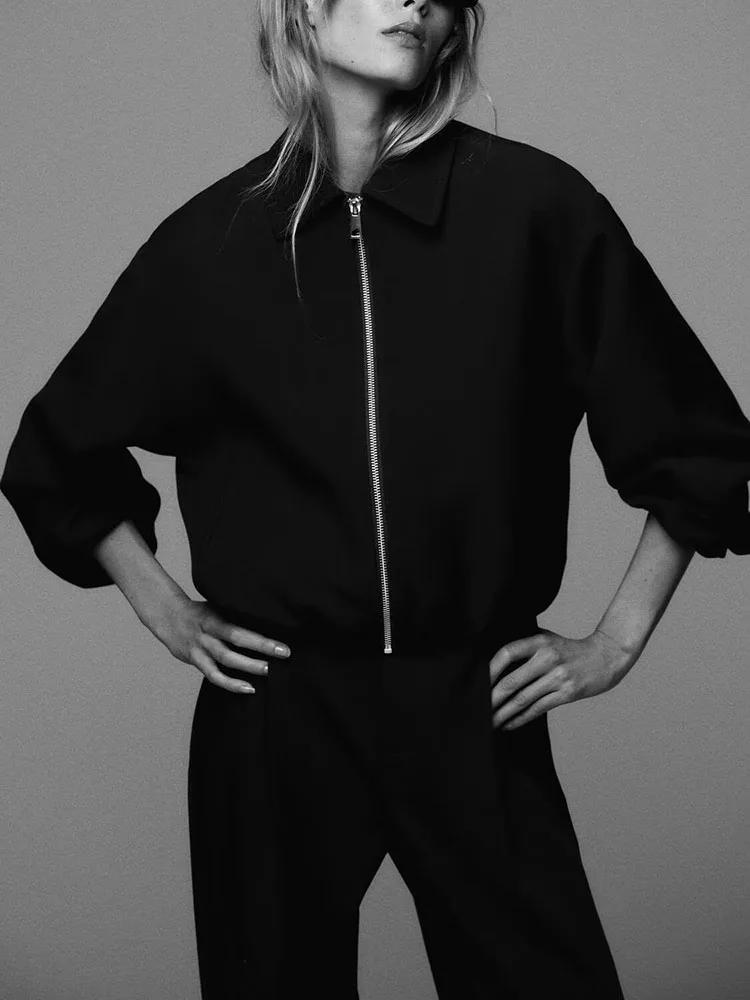 

Новинка осени 2025: Женская дутая куртка-пальто с карманами и декоративными молниями, этнический сценический костюм, удлиненная верхняя одежда