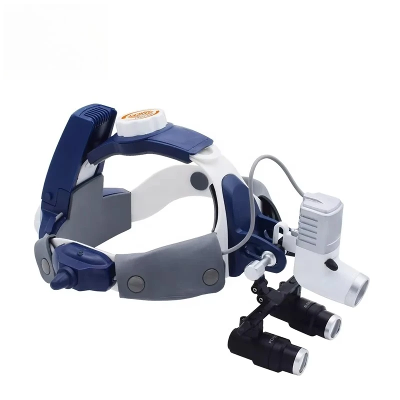 Top Configuration HF-205AY-2 Medical Surgery 5W LED High Brightness Headlight Dental Headlamp with Loupe Joint