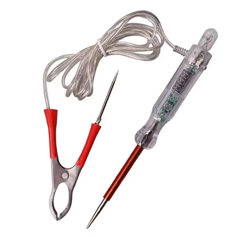 2X Car Truck Voltage Circuit Tester Digital Display Long Probe Test Pen Light Bulb Automotive Repair Diagnostic Tools view 5